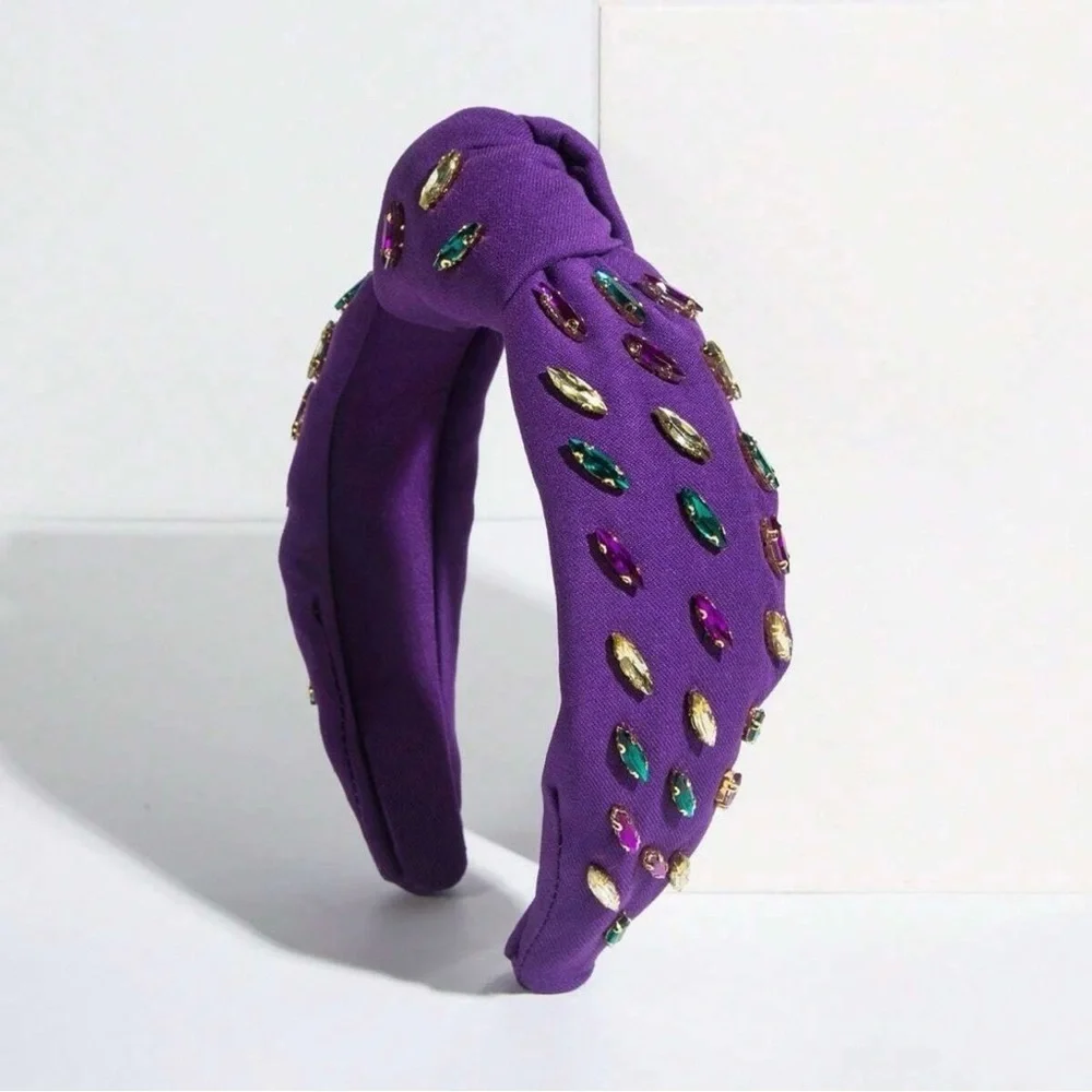 Sparkly Mardi Gras Headband - Vibrant Purple, Green, & Gold 💜💚💛 NWOT Headpiece